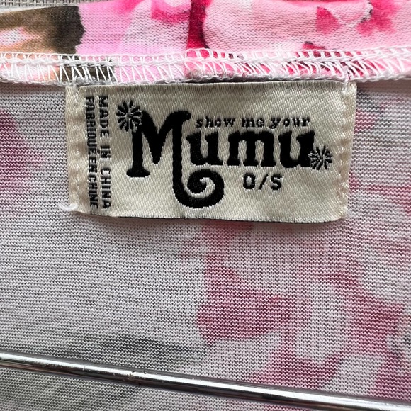 Show Me Your Mumu Floral Brie Robe Kimono Style Pink White OS - Picture 12 of 16